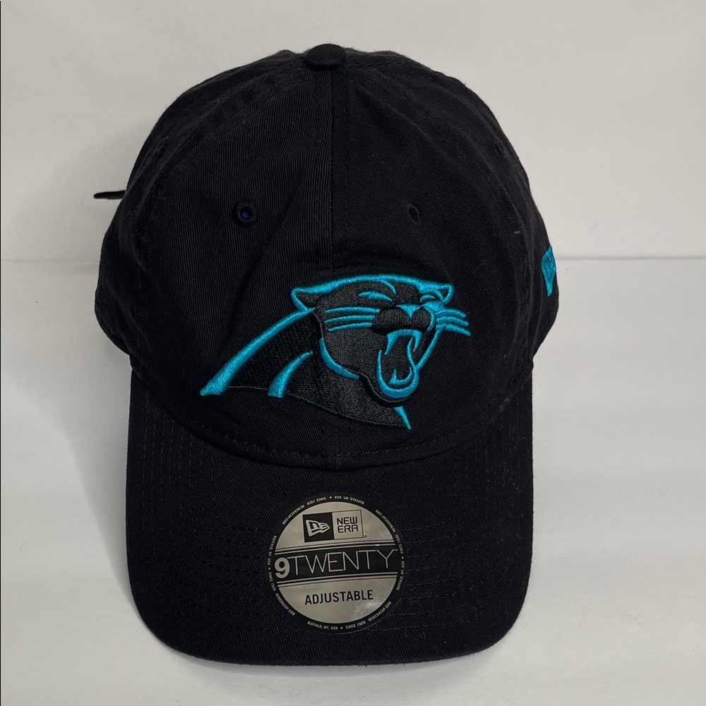 New Era Black & Teal Carolina Panthers 9TWENTY Adjustable Cap